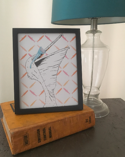 Outspoken Rhino Nigel brown pelican Costa sunglasses print