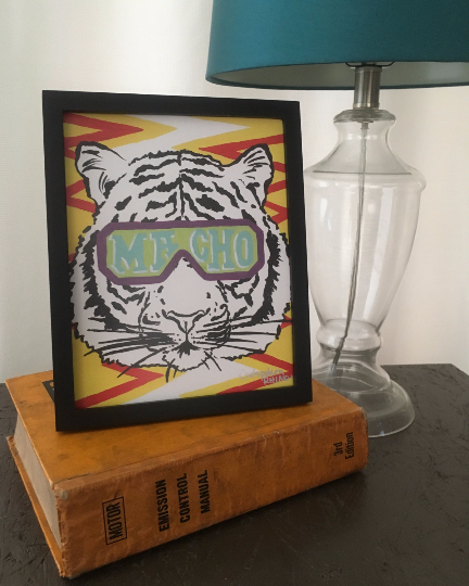 Outspoken Rhino Randy Savage Macho Man Bengal tiger print