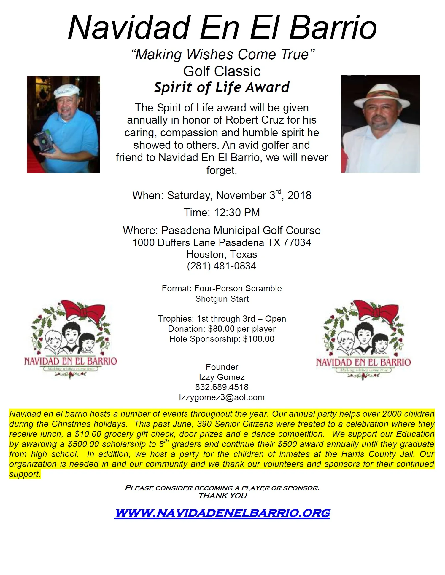 Benefit Golf Tournament