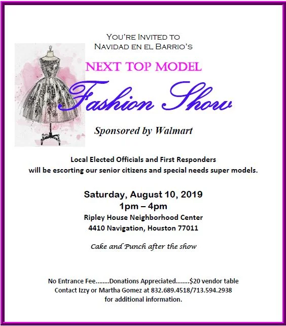 Fashion Show Featuring our Seniors and Special Needs Children
