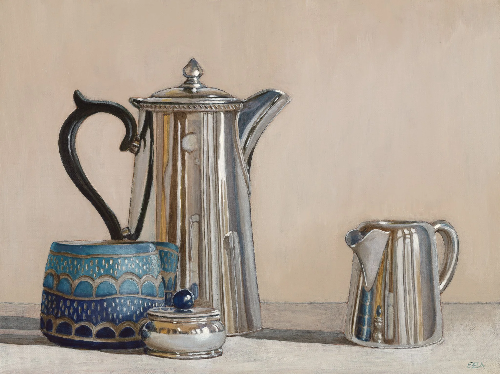 Solid Silver, 30cm x 40cm, sold