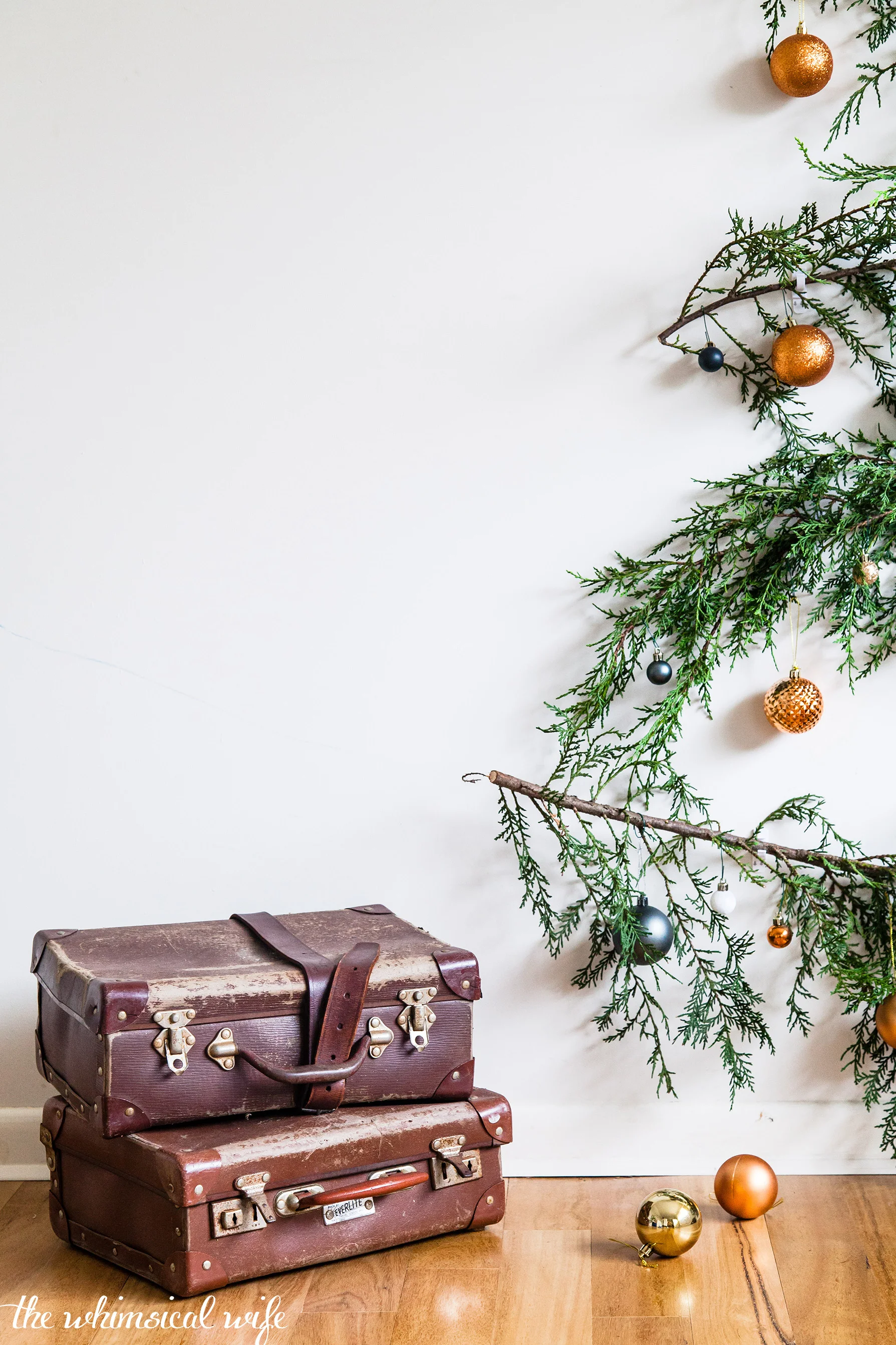 Quick & Easy DIY Pine Branch Christmas Tree