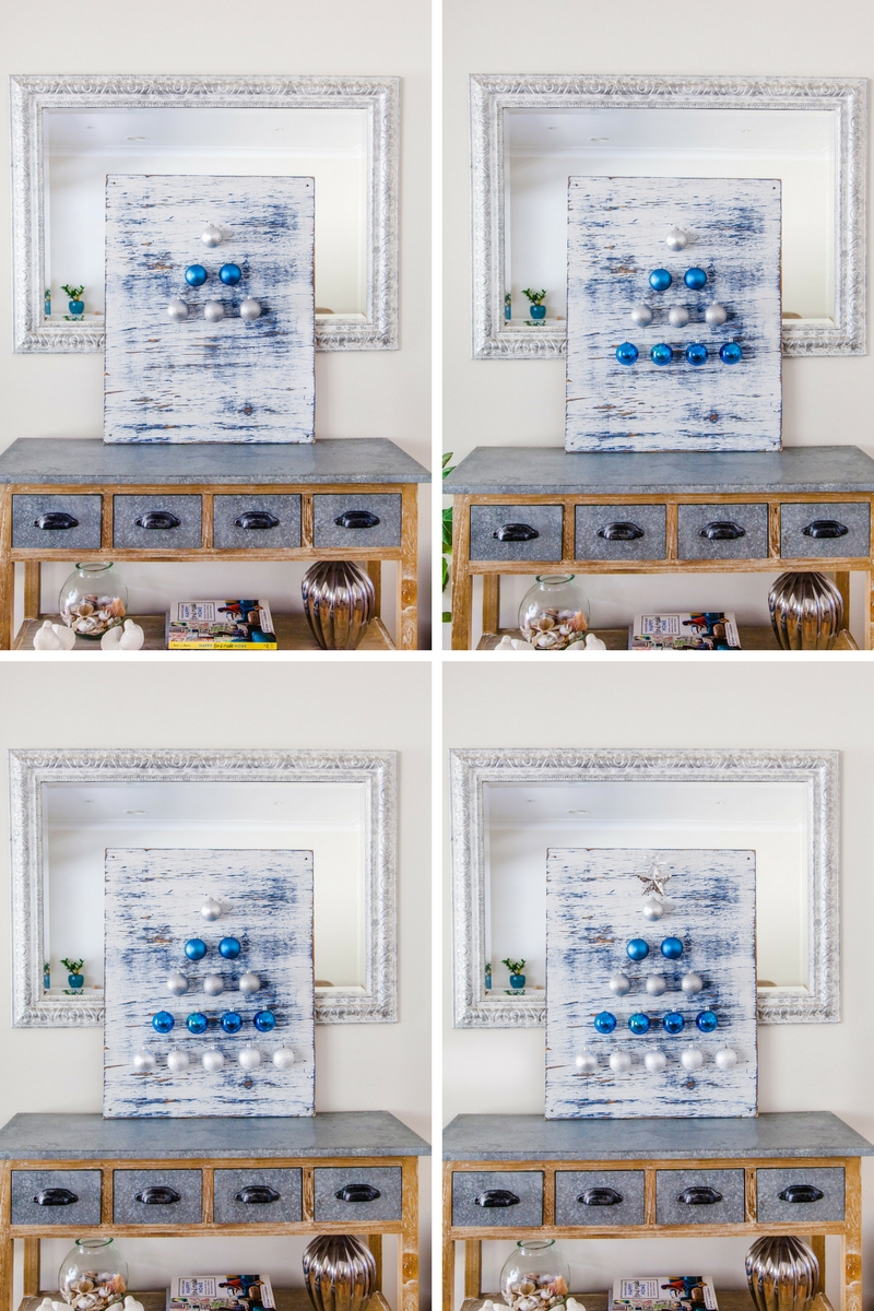 How To Make A Bauble Christmas Tree Board