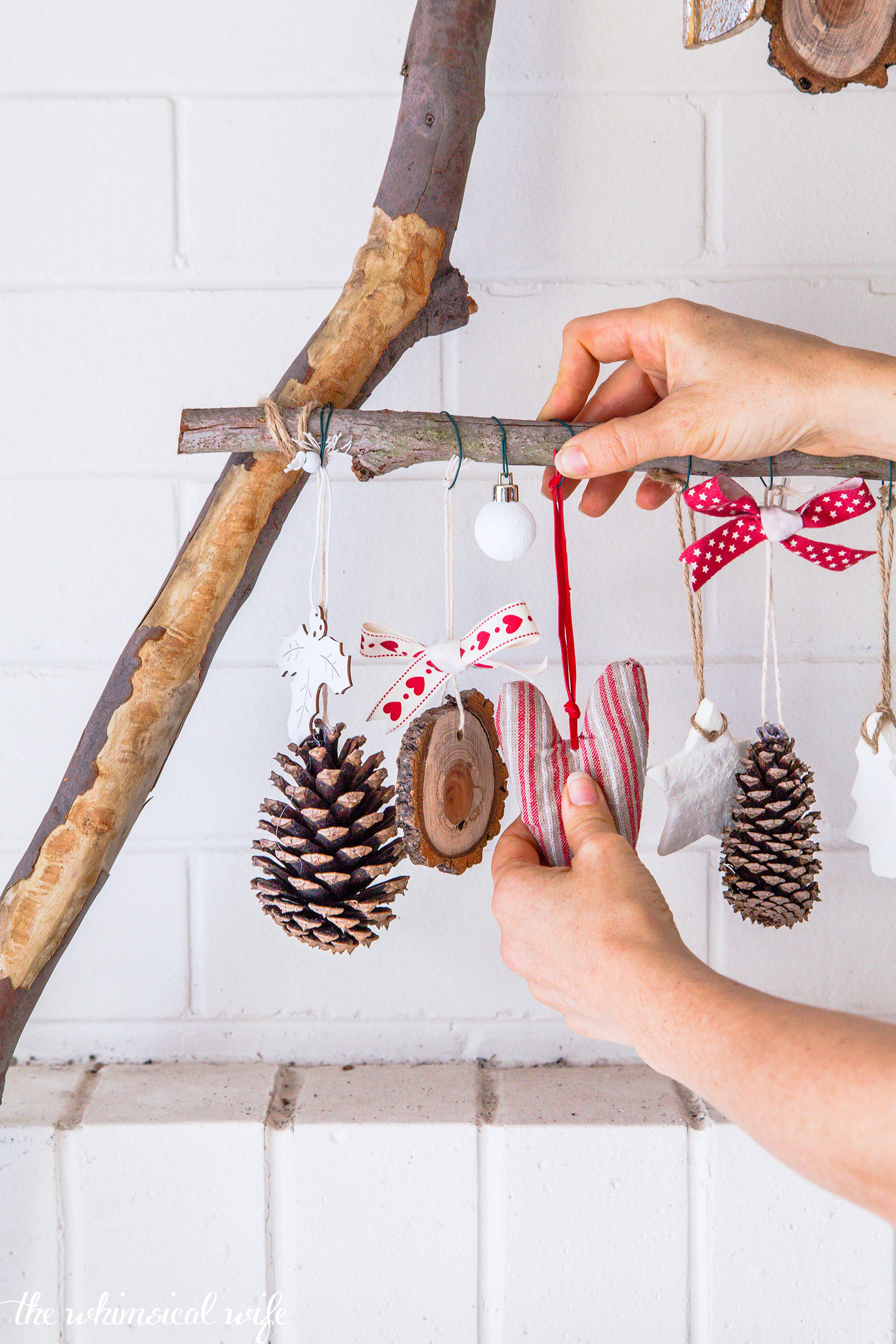 Rustic Scandinavian Ladder Christmas Tree — The Whimsical Wife