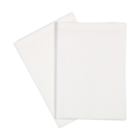 2 White Napkins