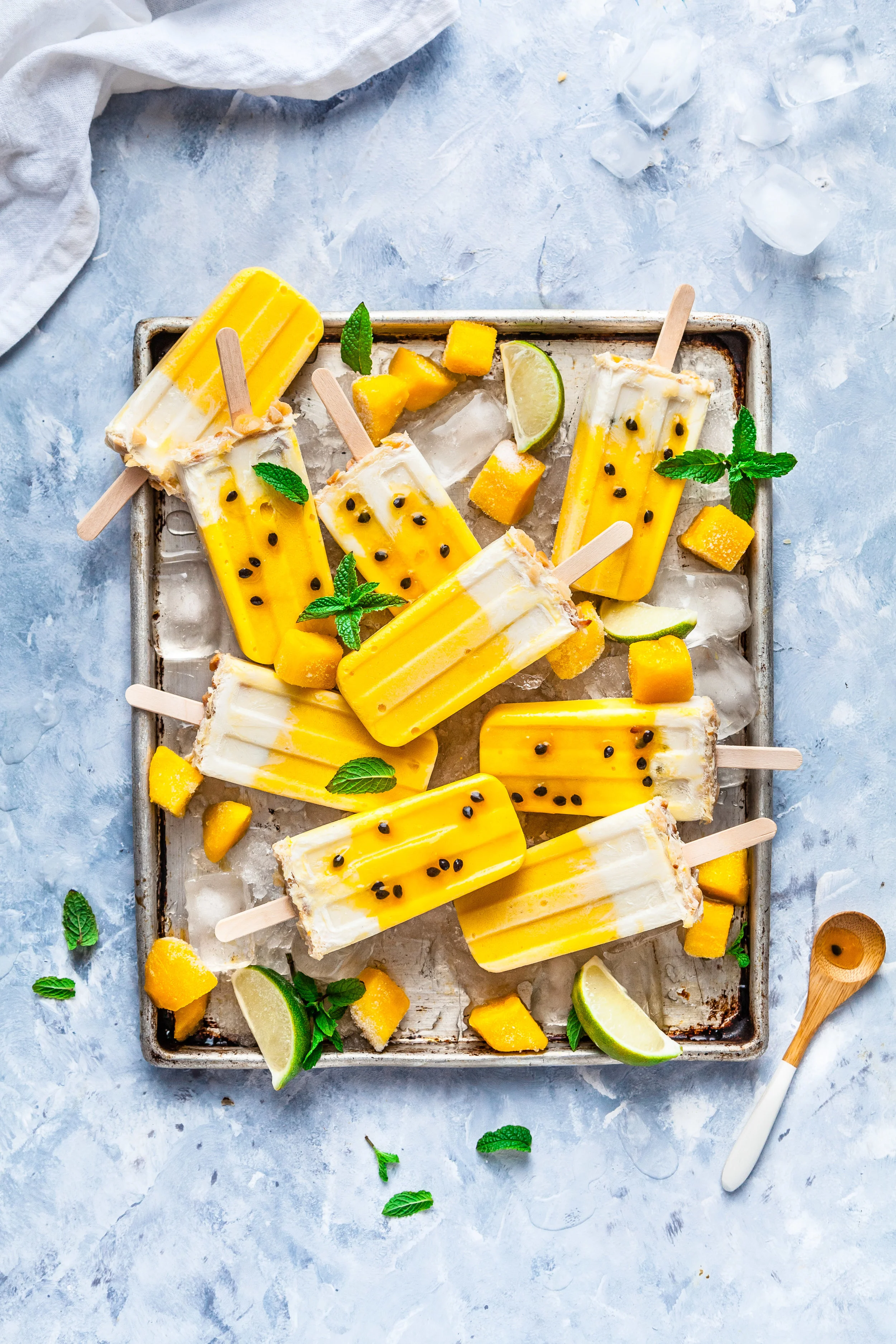 Mango, Passionfruit &amp; Coconut Macadamia Popsicle's {Gluten &amp; Dairy Free) 