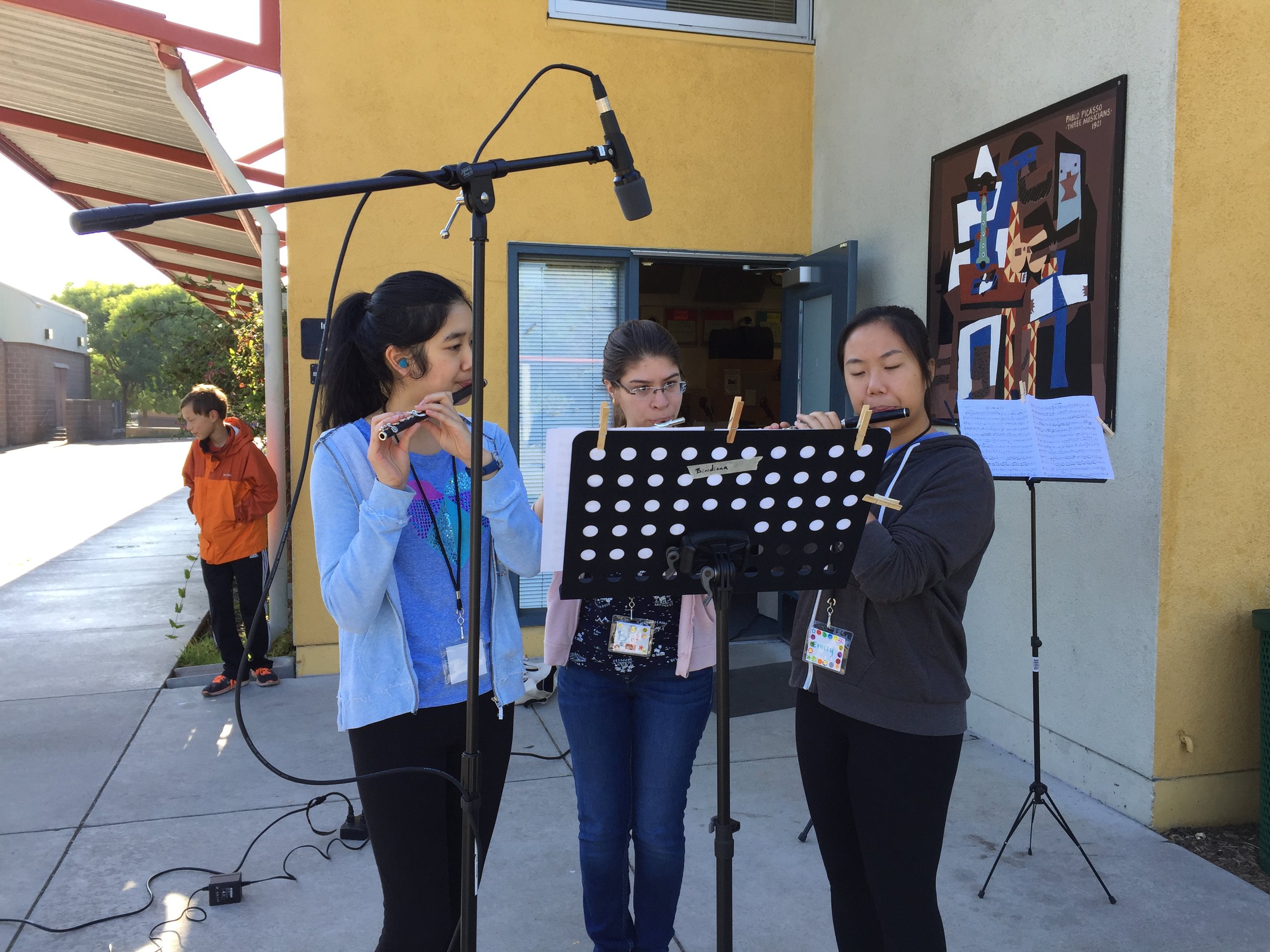 amplified 3 piccolo serenade by the counselors!