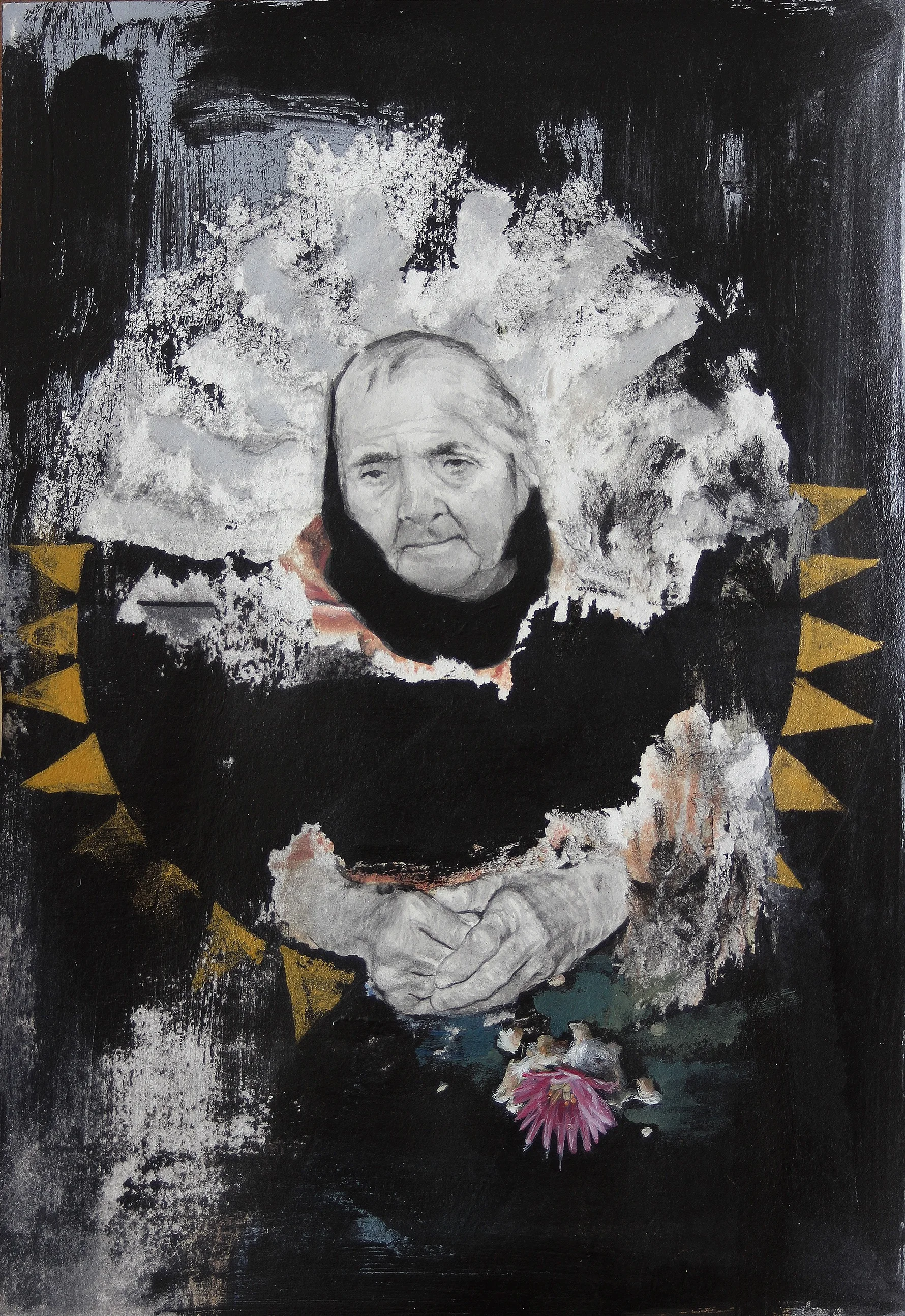 Takutsi Nakawe Mixed Media 7"x10"
