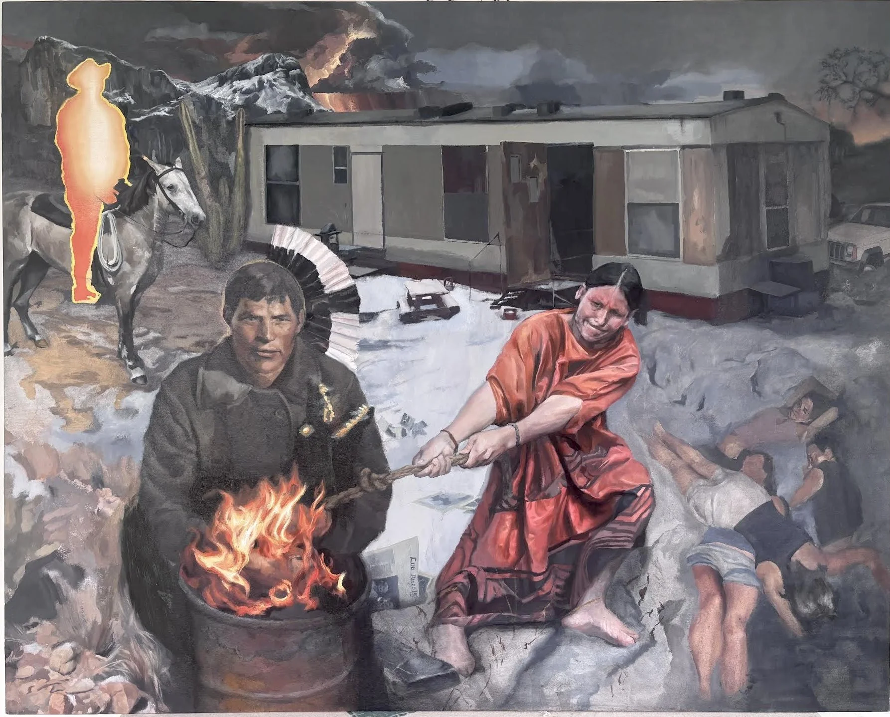 ArapahoStory (For Jacen),Lupe Galvan,Oil On Canvas,48x61,NFS.jpg
