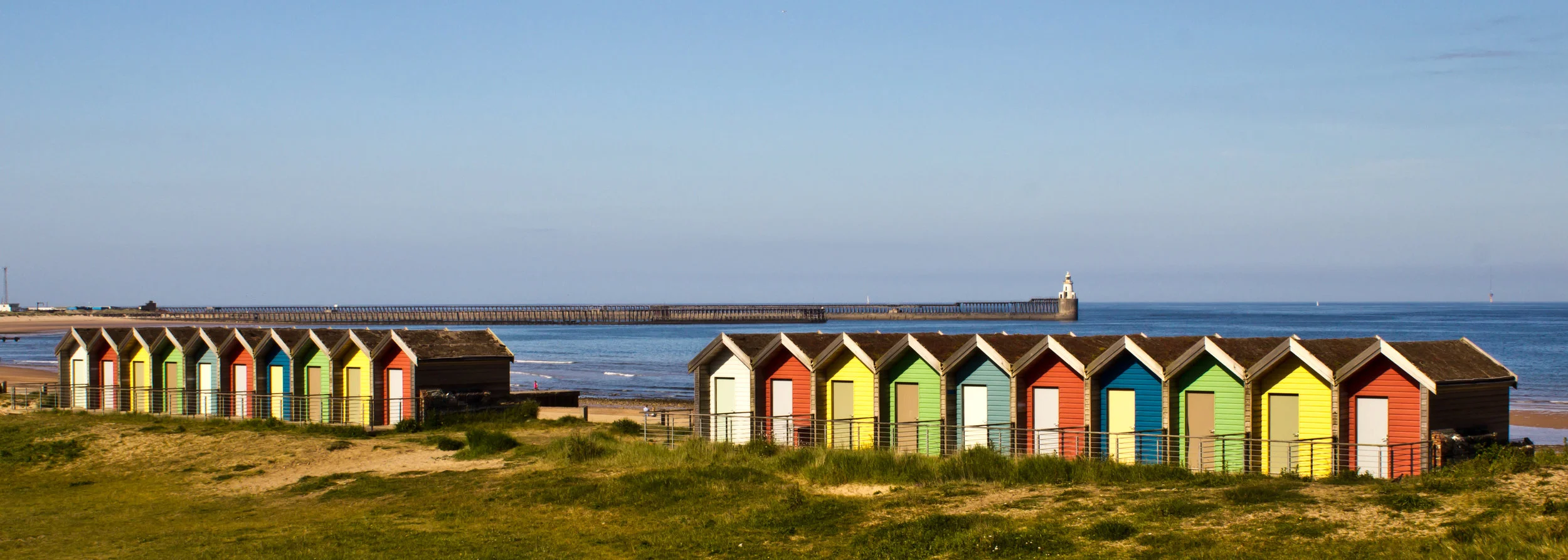 LTY175 - Blyth Beach Huts and Pier.jpg