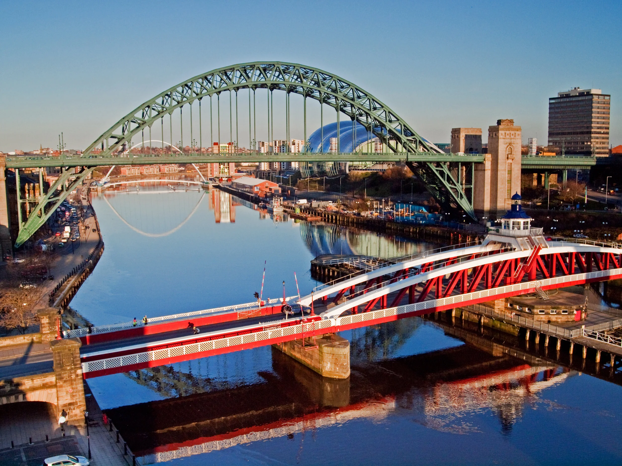 LNE004-Tyne Bridges Reflected.jpg