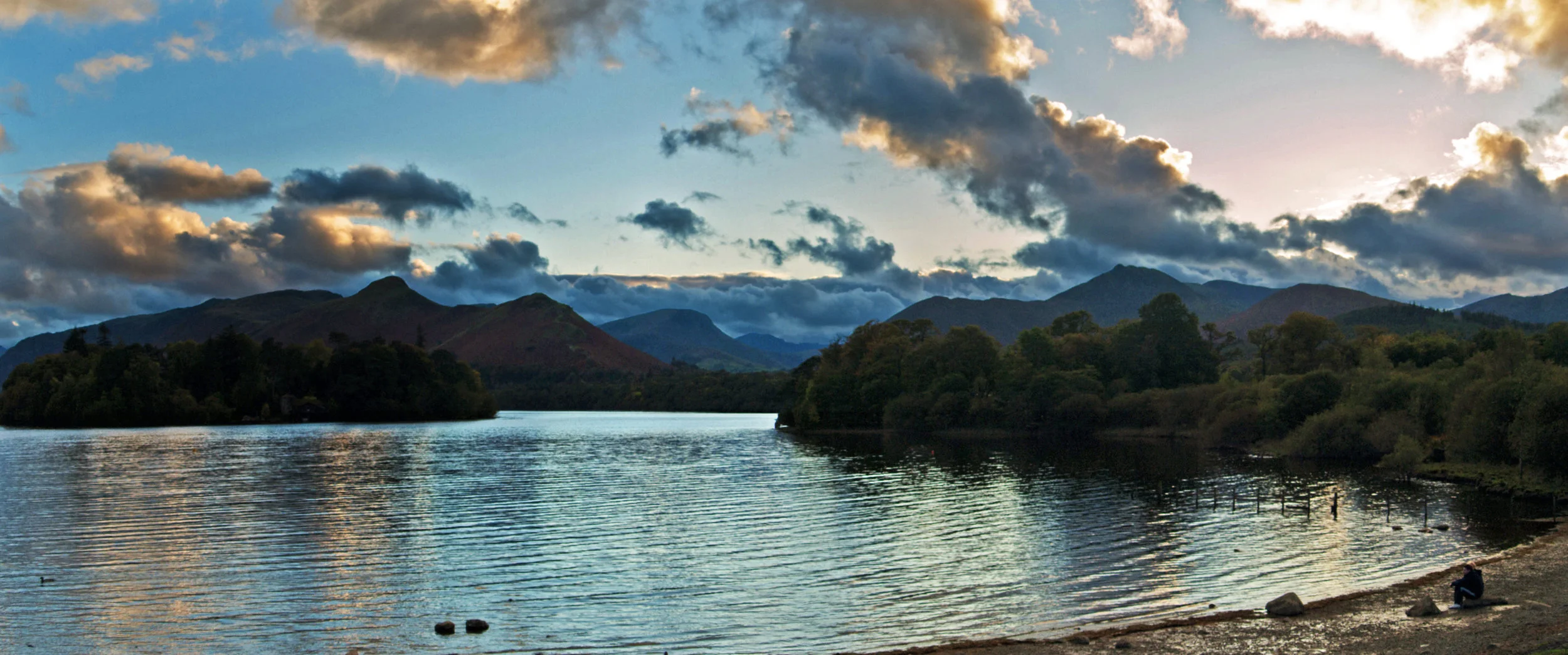 LD030 - Borrowdale Silhouettes, Derwentwater