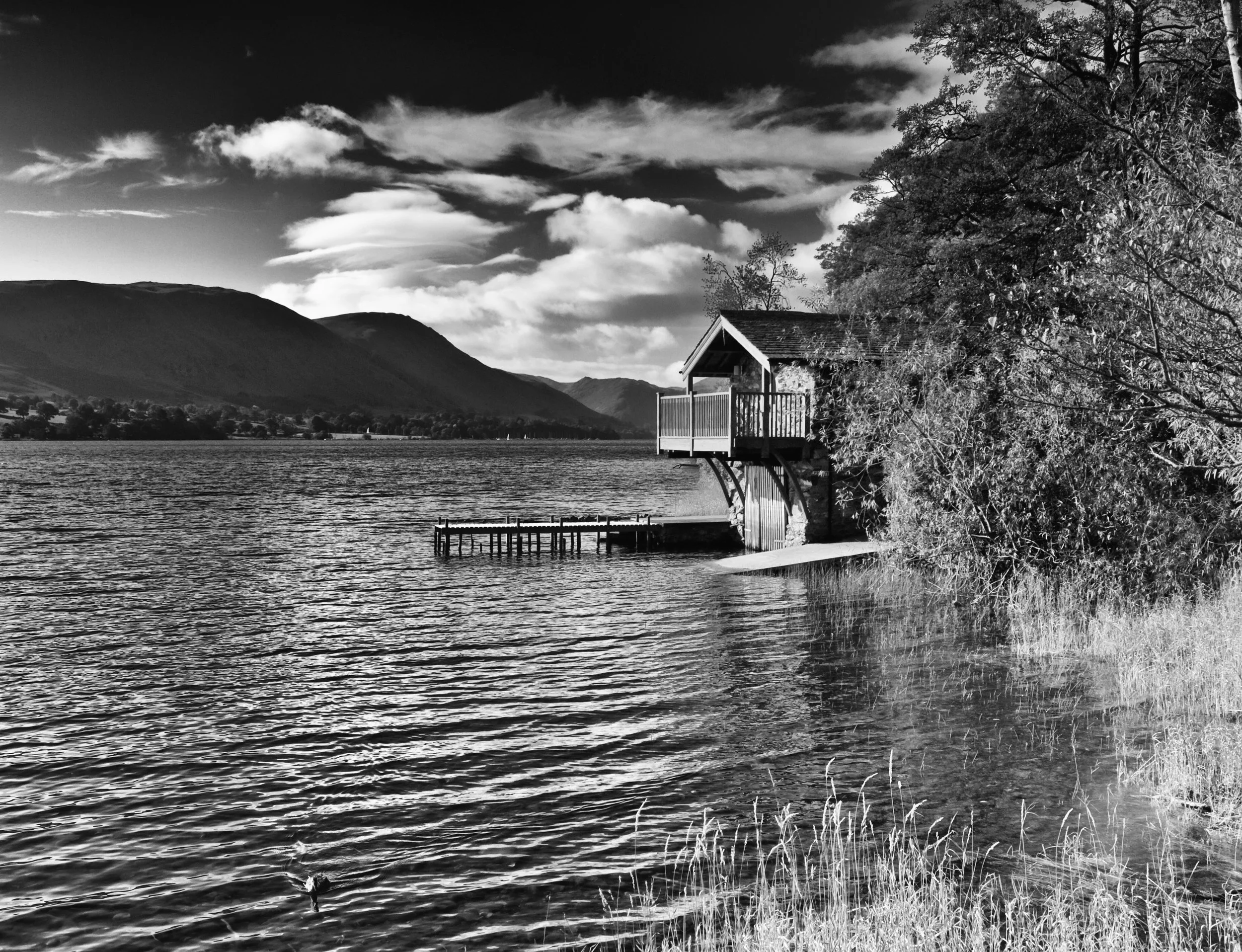 LD057 (BW) - Ullswater Boathouse