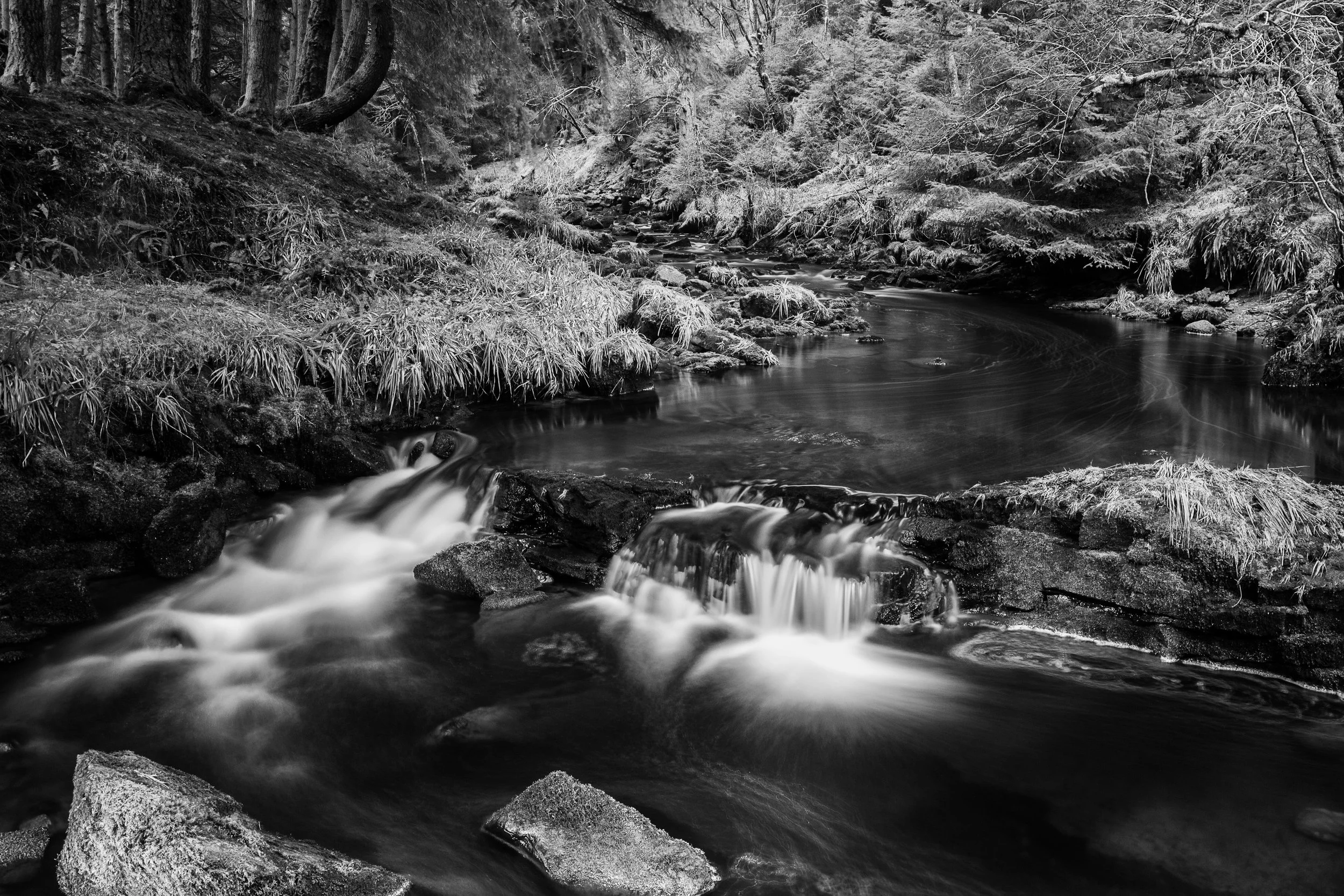 LNO600(BW) - Ebb and Flow, Hindhope Burn