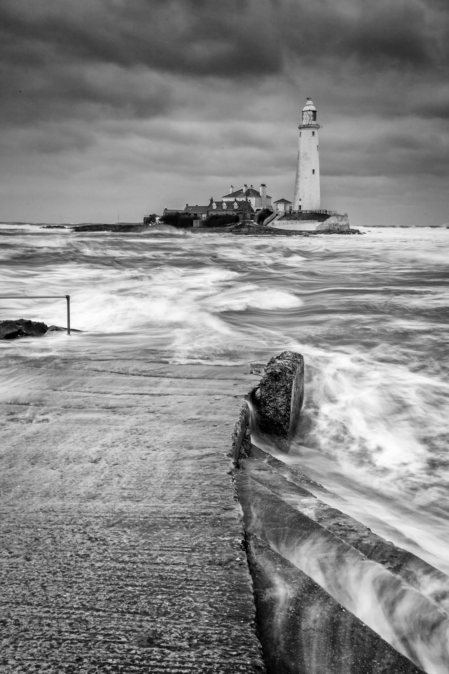 LTY334 (BW) - Storm Warning at St Marys
