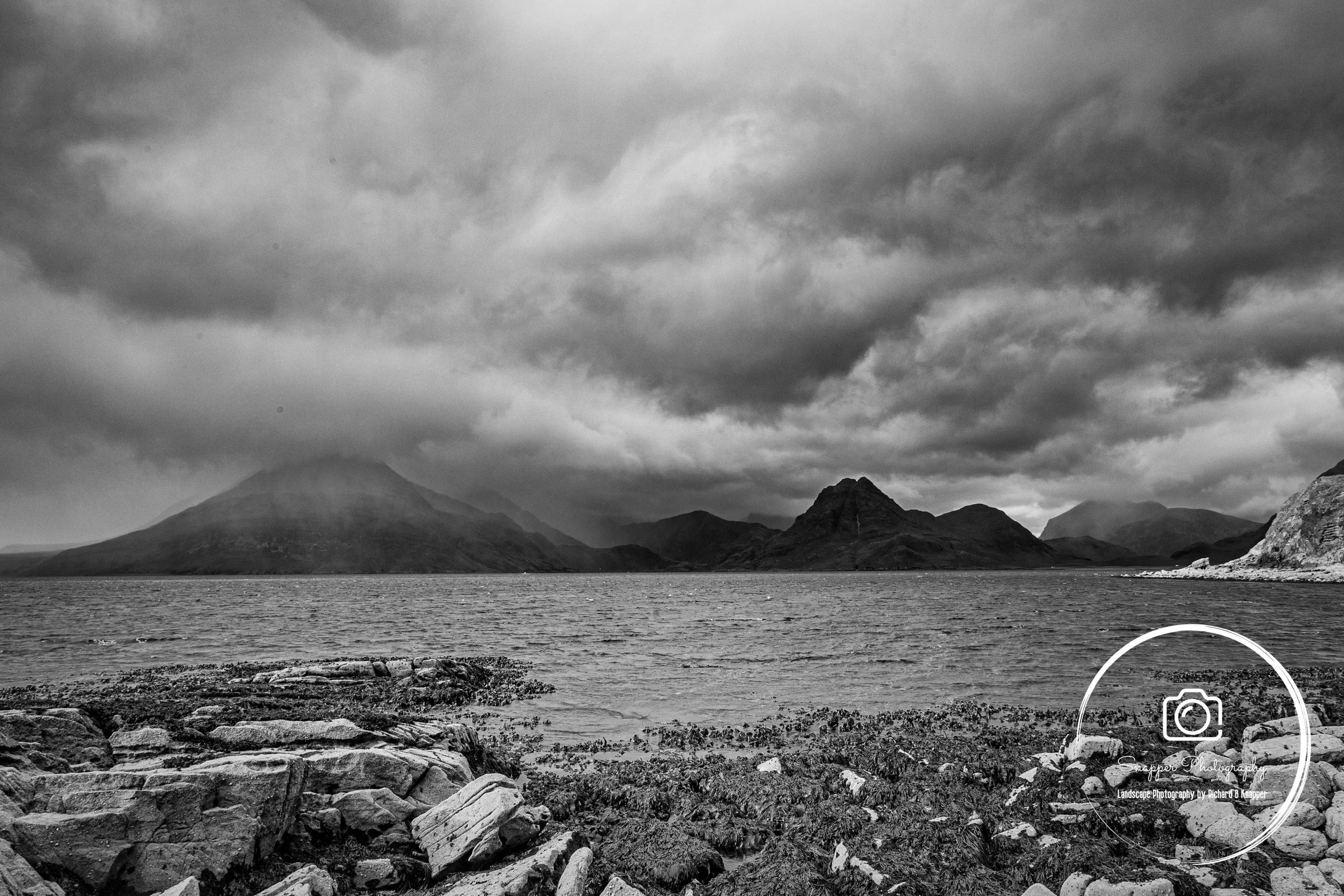 LSCT049 (BW) - The Cuillin Mountains from Elgol, Isle of Skye.jpg