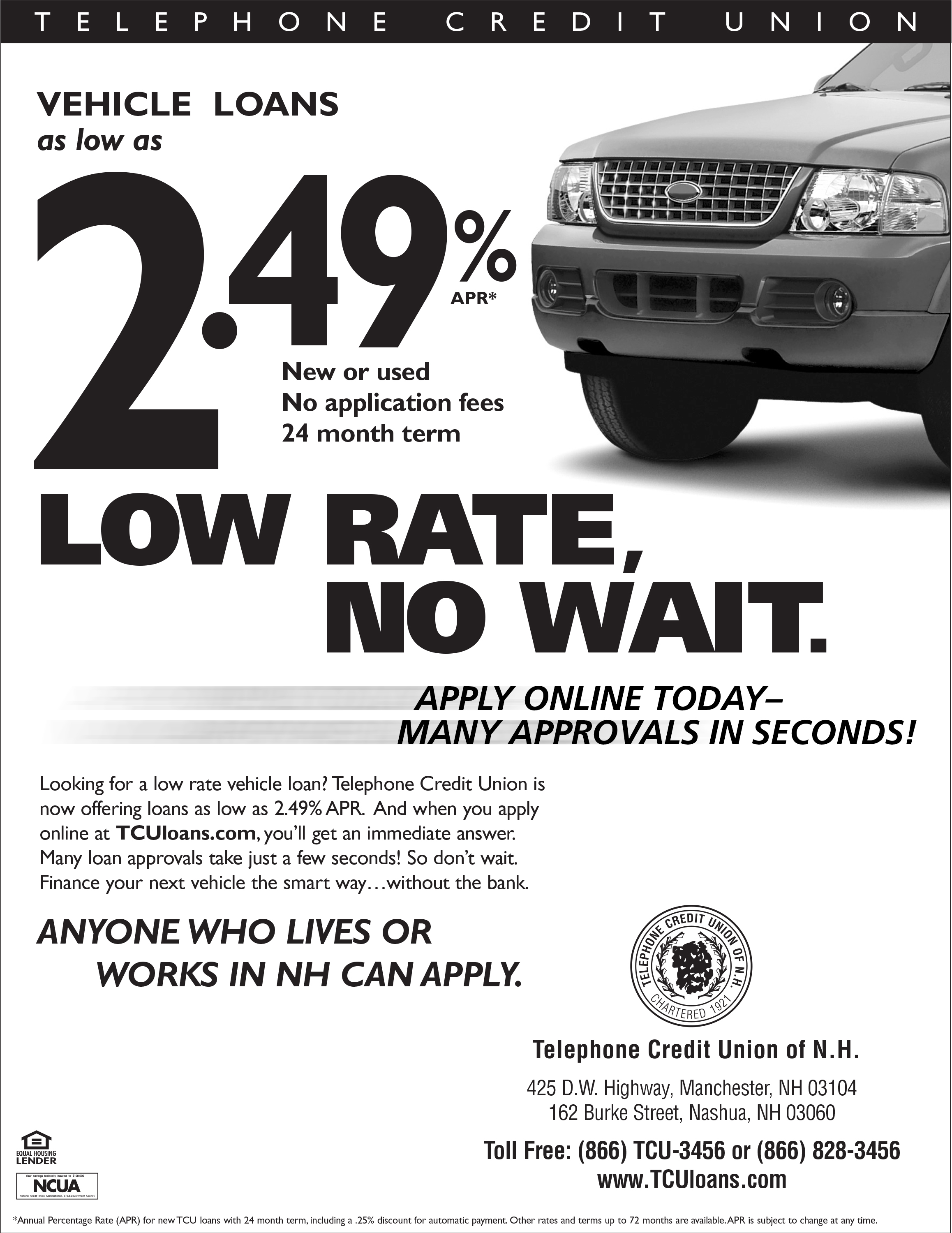 Telephone Credit Union - Car Loan Ad