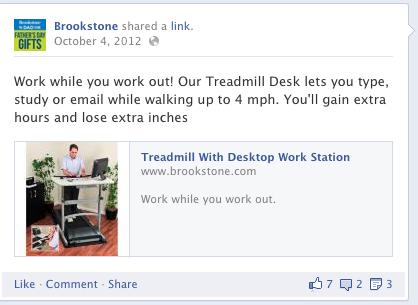 Brookstone Corp - Facebook Post