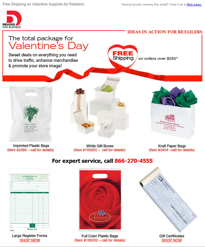 Deluxe Corporation - Retail Packaging Email