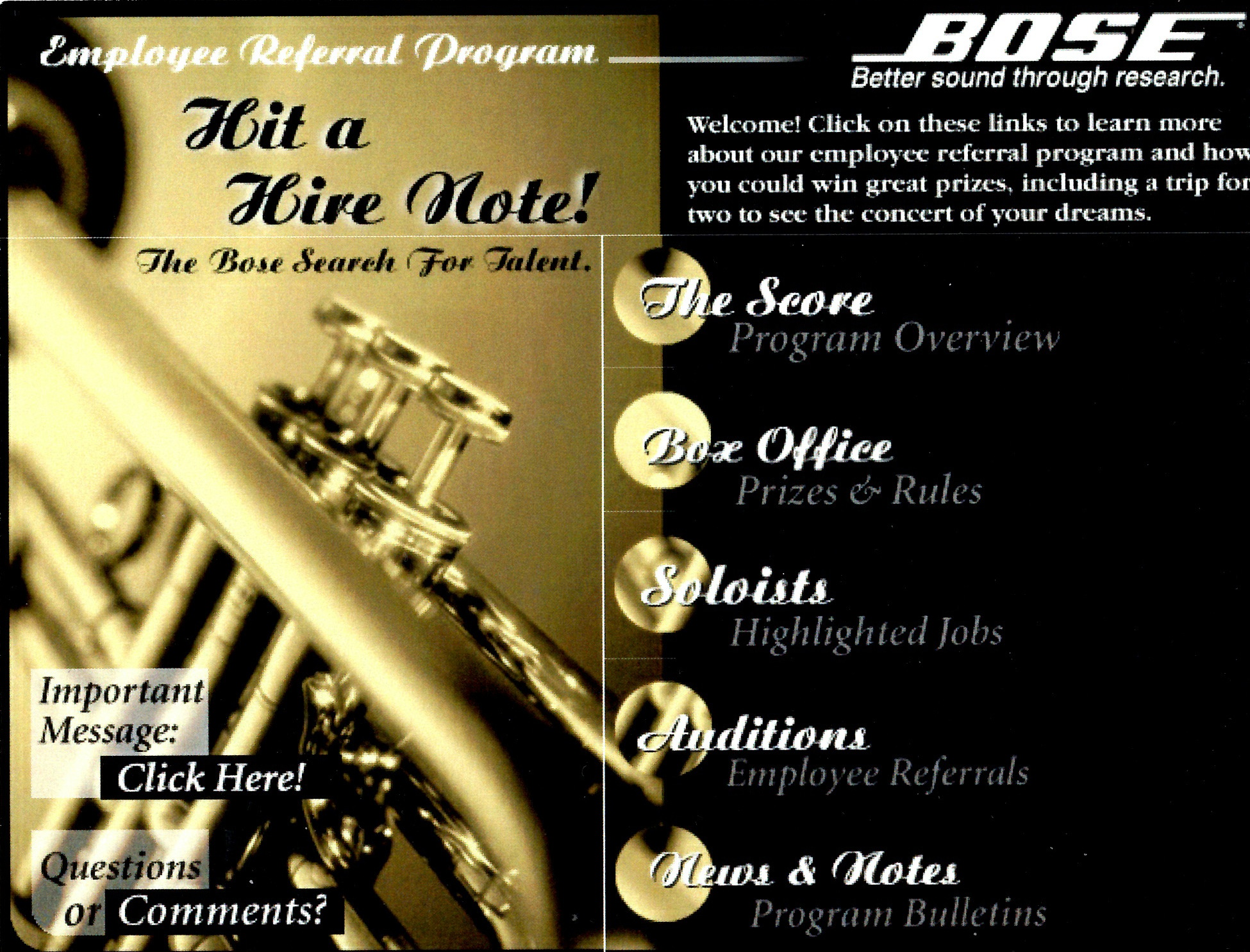Bose - Employee Referral Website