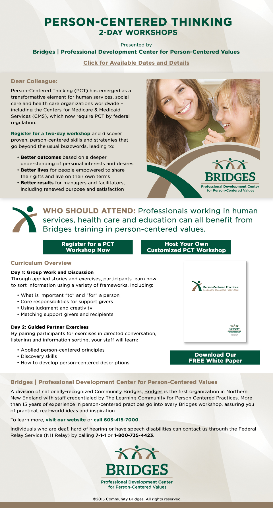 Bridges - Workshop Email