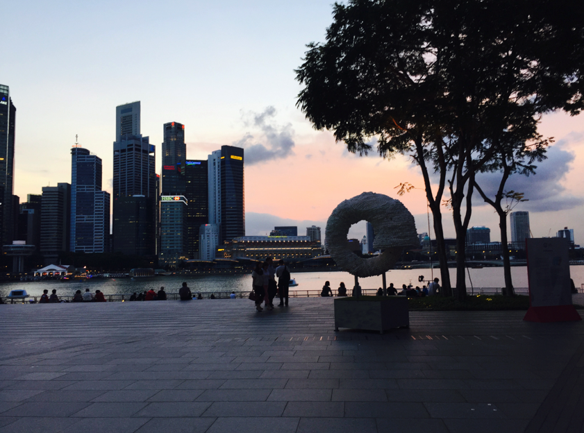 Ouroboros (evening view at Marina Bay Sands), Nicola Anthony, 2015