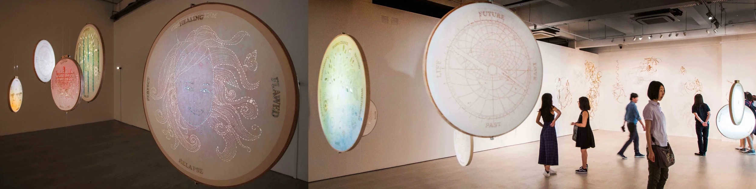 Clockwork Moons , Nicola Anthony, 2017 (Installation at Singapore Art Museum)