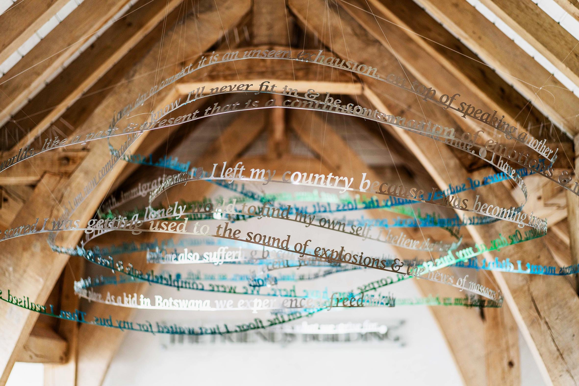 We are all connected, (Installation at Wells Cathedral), (c) Nicola Anthony 2023. Photo by Julia Lametta