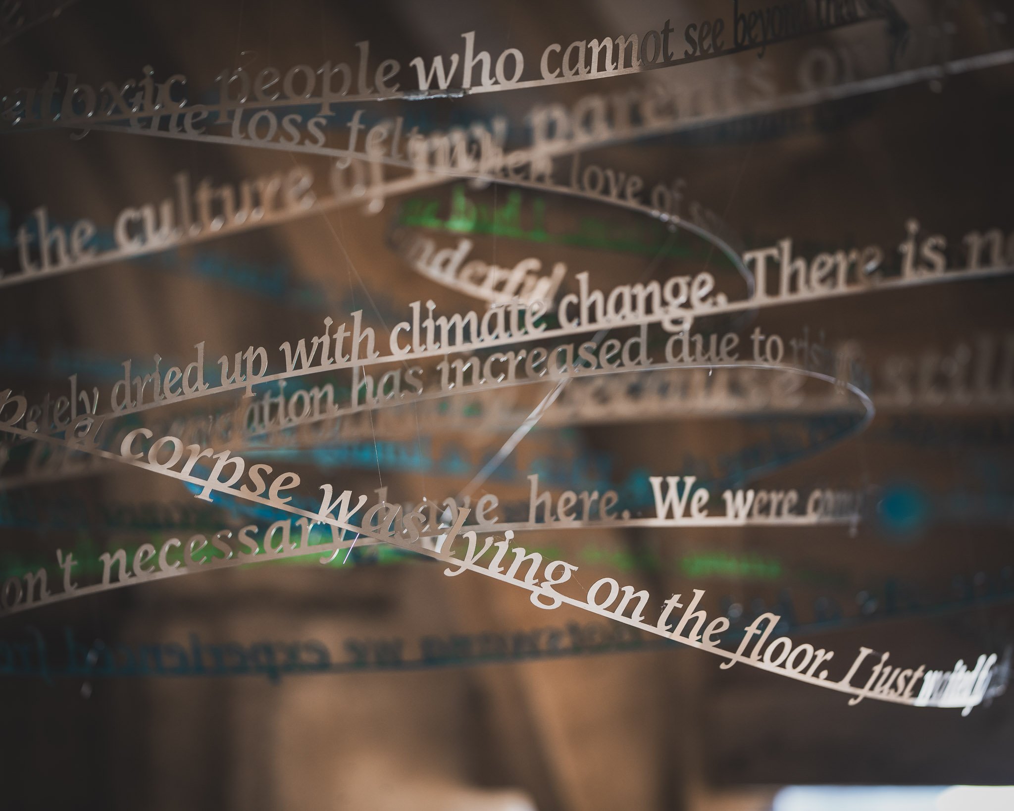 We Are All connected, installed at Wells Cathedral. Artwork (c) Nicola Anthony 2023, photo courtesy of Luke Phillips