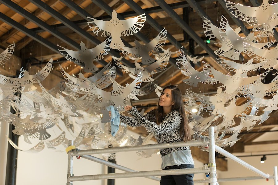 Murmuration (in progress), Galway University (c) Nicola Anthony 2023