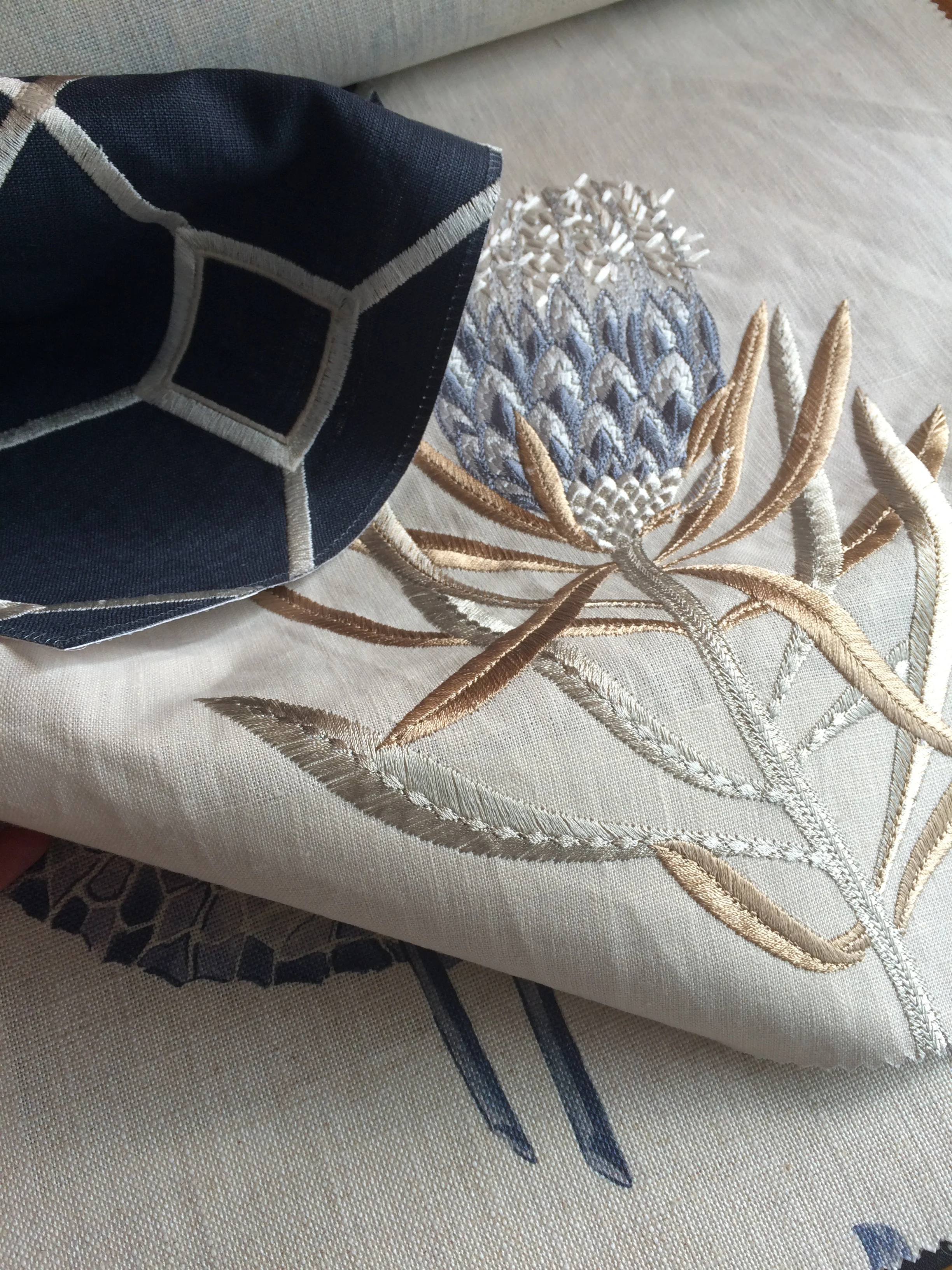 Baroque Trellis, Protea Flower and Lily Bank