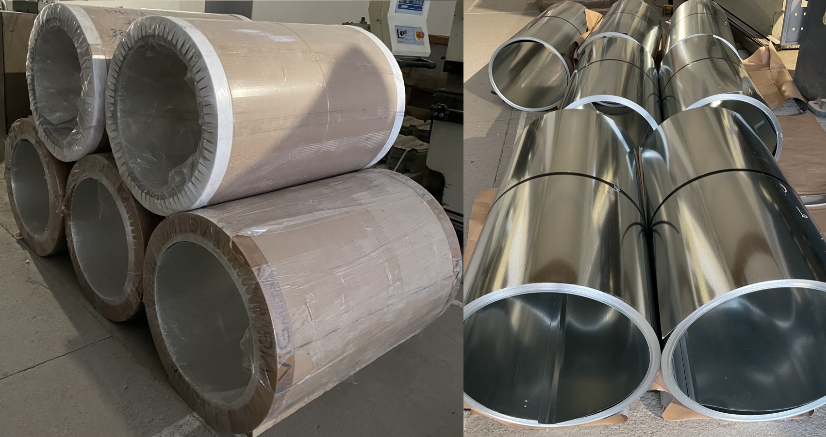 0.40 ve 0.50 mm Galvanizli Sac ve Gofrajlı Alüminyum Rulolar