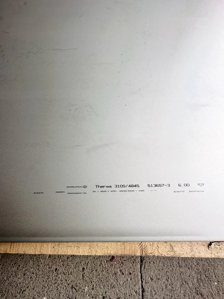 Paslanmaz Levha 310S No 1 Yüzey