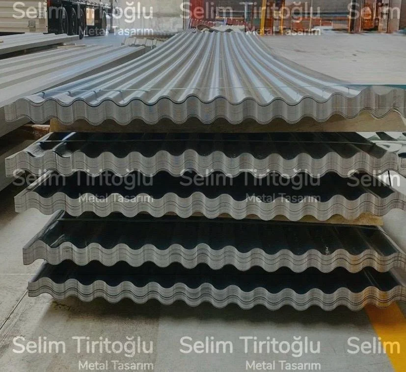 Geniş Sinüs Oluklu Sac (990 mm kapatır - 18/76 Form)