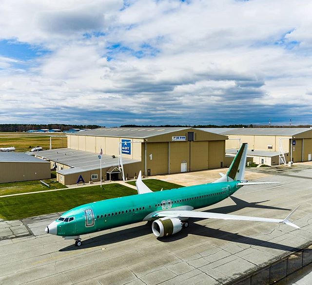 First Boeing BBJ 737-800 MAX, fresh from Seattle. 
#boeing #boeinglovers #boeing737 #BBJ #aircraft #737 #737max #bbjmax #jet #boeingfanpage #boeing737800 #aerialphotography #delmarvadronephotography #delmarvadroneservices #aviation #aviationlovers #d