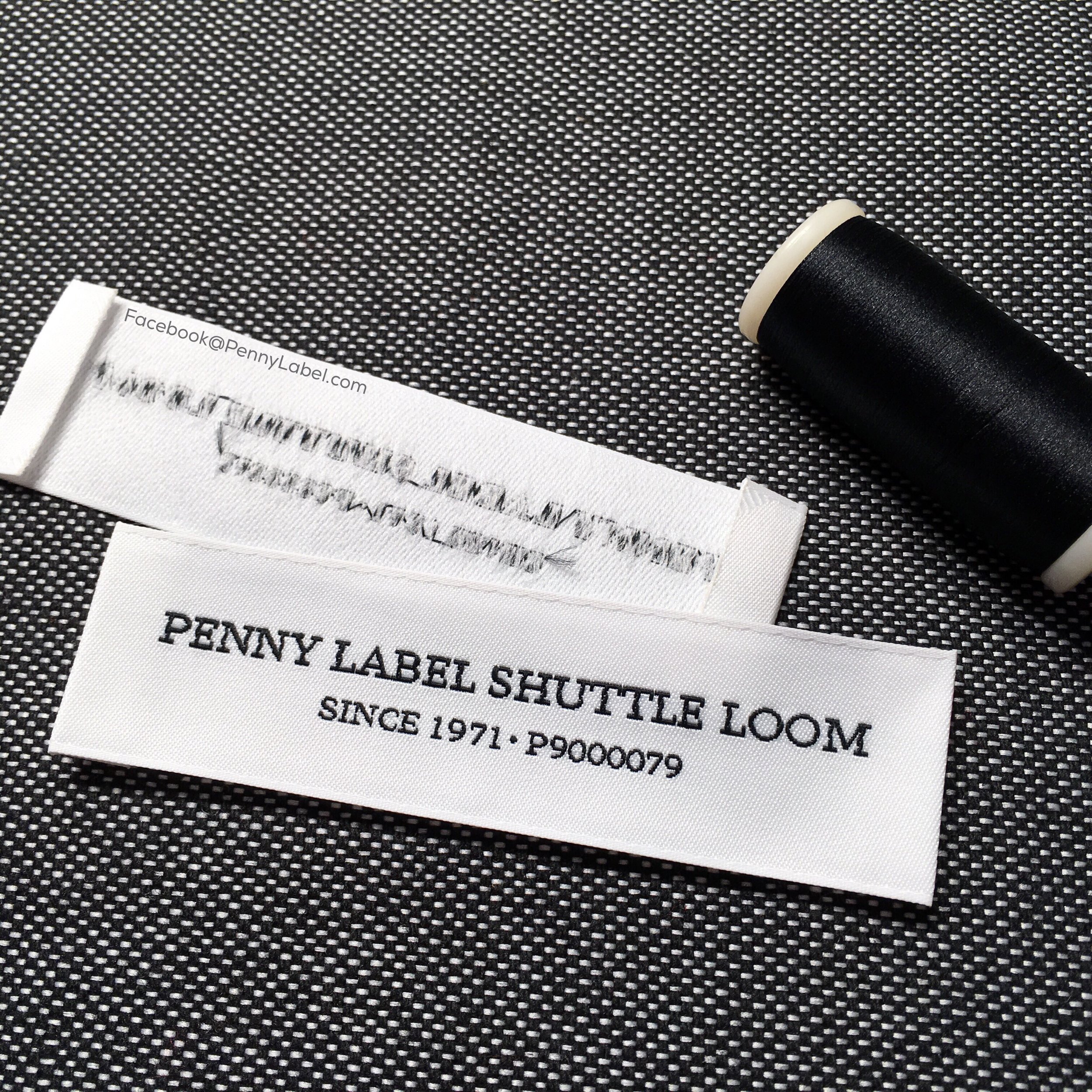 P9000079 soft and thin taffeta double damask labels