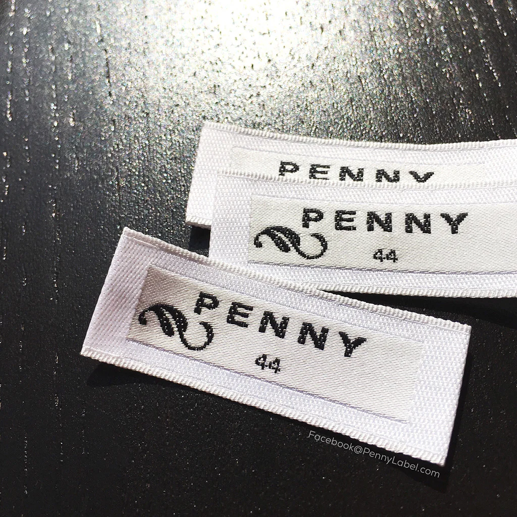 P1821442 contrast satin damask labels