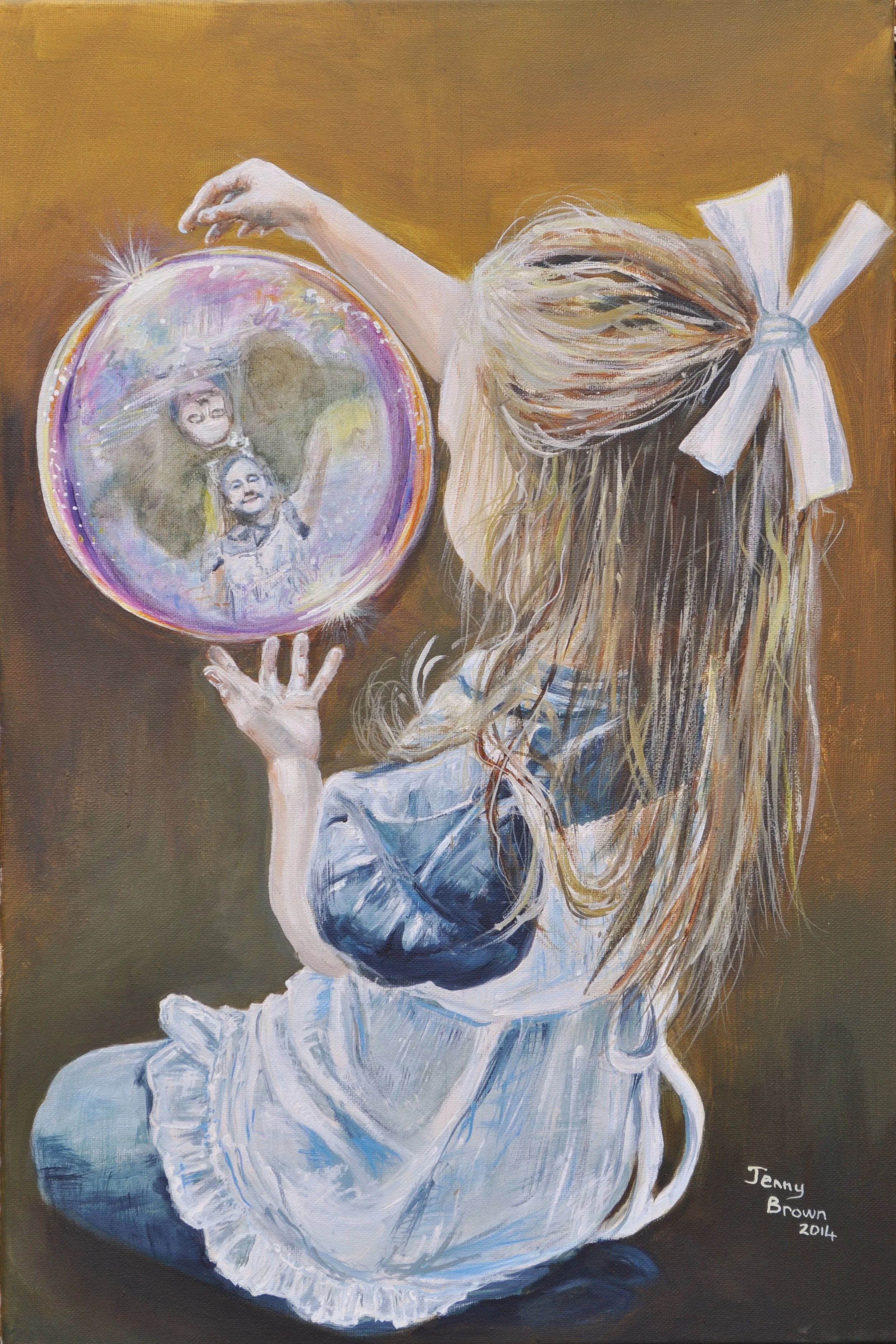 Alice's Looking Glass1 &nbsp;&nbsp; Acrylic on Canvas 60x40cm