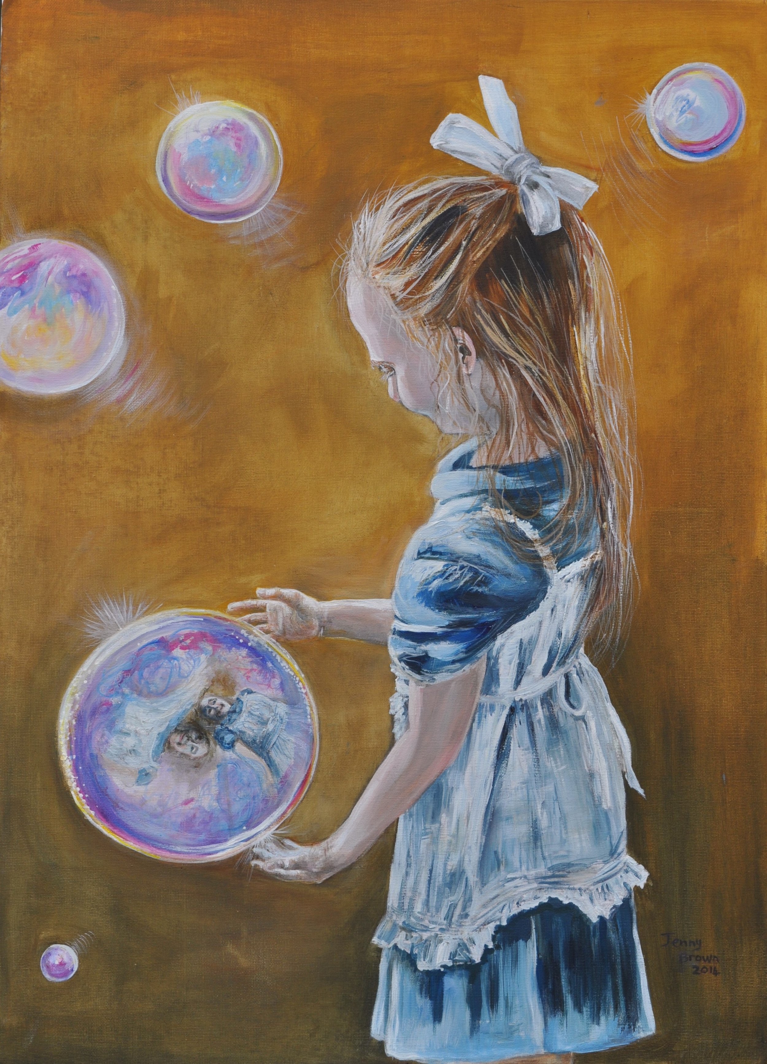 Alice's Looking Glass 2 Acrylic on Canvas67 x 50 cm