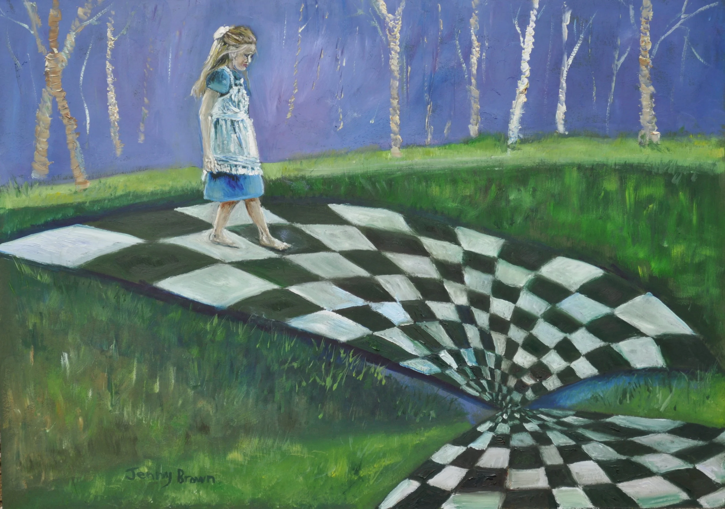 Checkmate Oil on Board &nbsp; 30x40cm SOLD