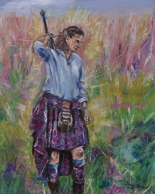 In the Plaid OIl on Canvas 40x50cm SOLD