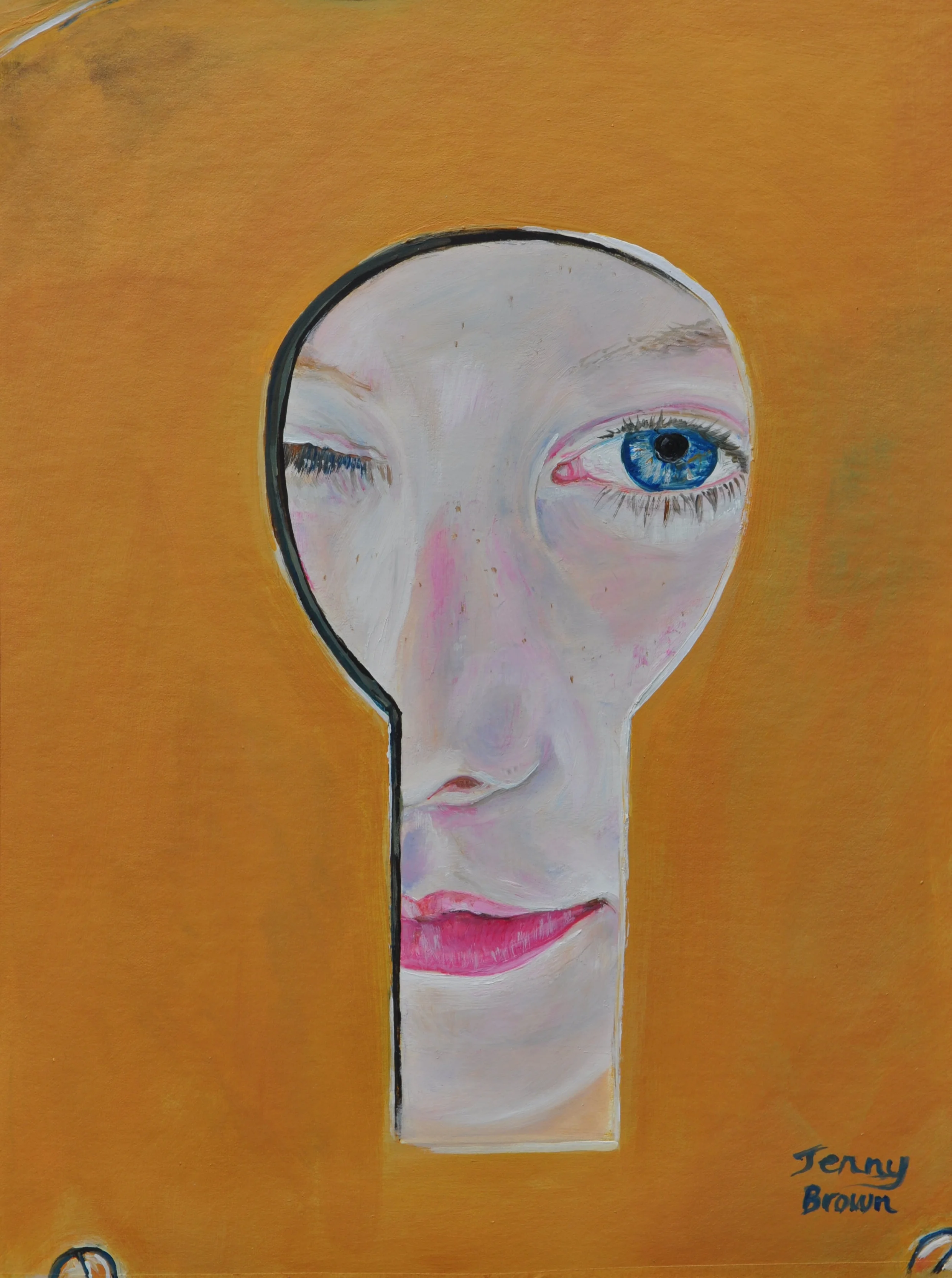 I Spy &nbsp;&nbsp;&nbsp;&nbsp; Mixed Media on Board30x39cm