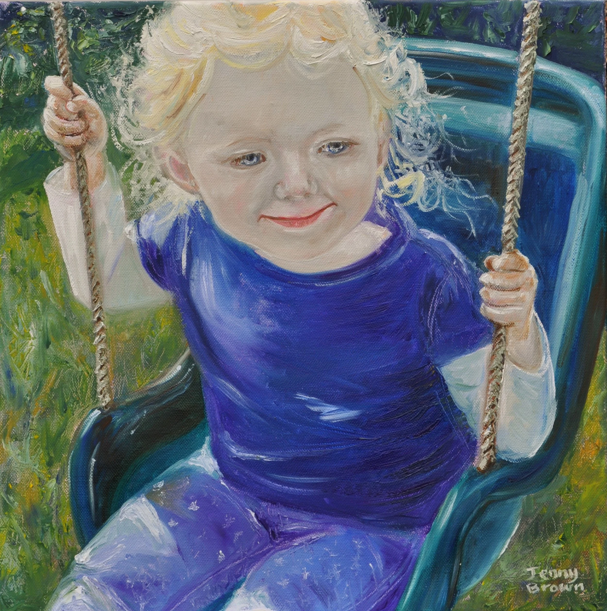 Swinging on a Star, Oil on canvas  40cmx40cm.jpg