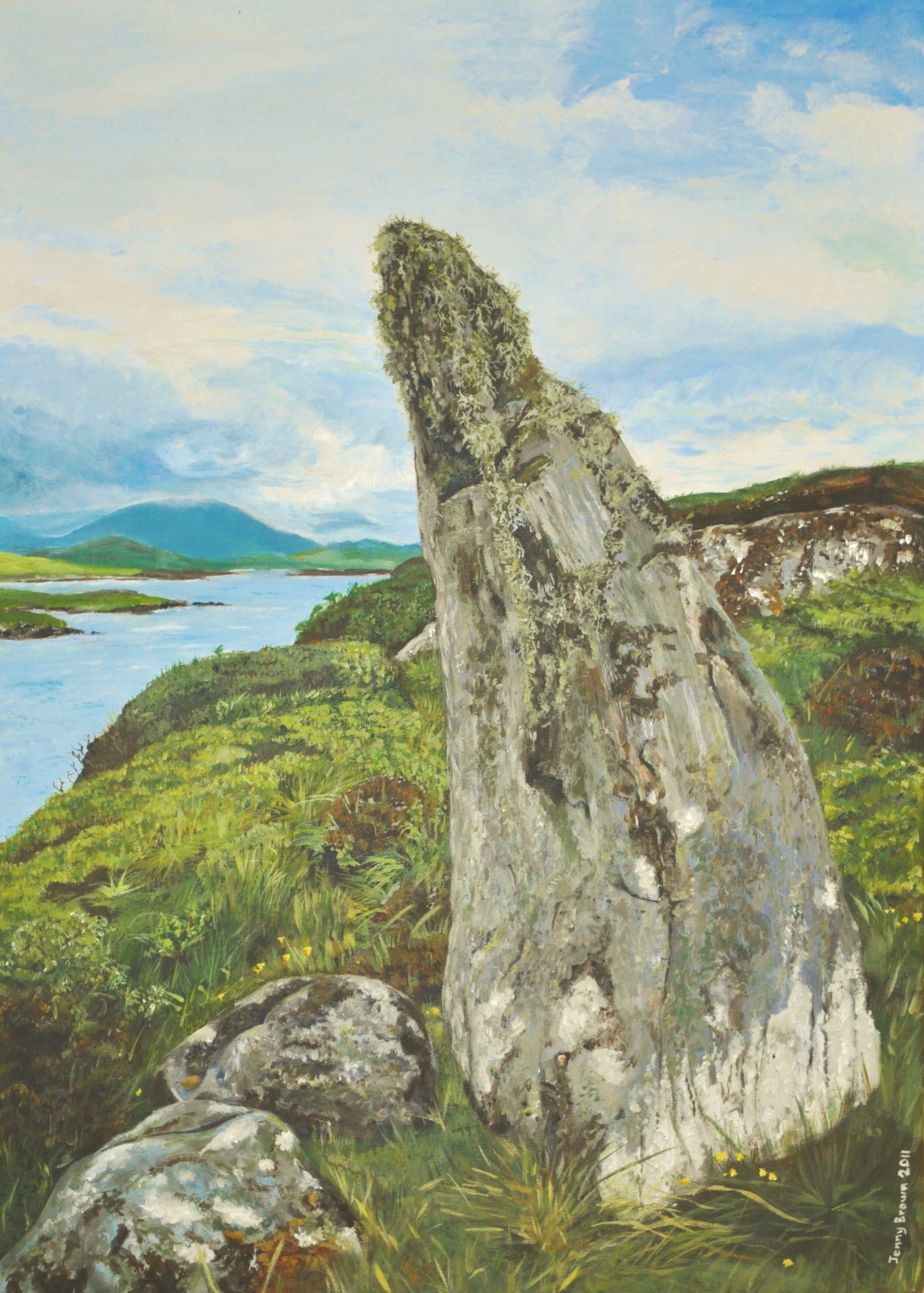 Standing Stone, Isle of Bernera  20x30cm Limited Edition Print
