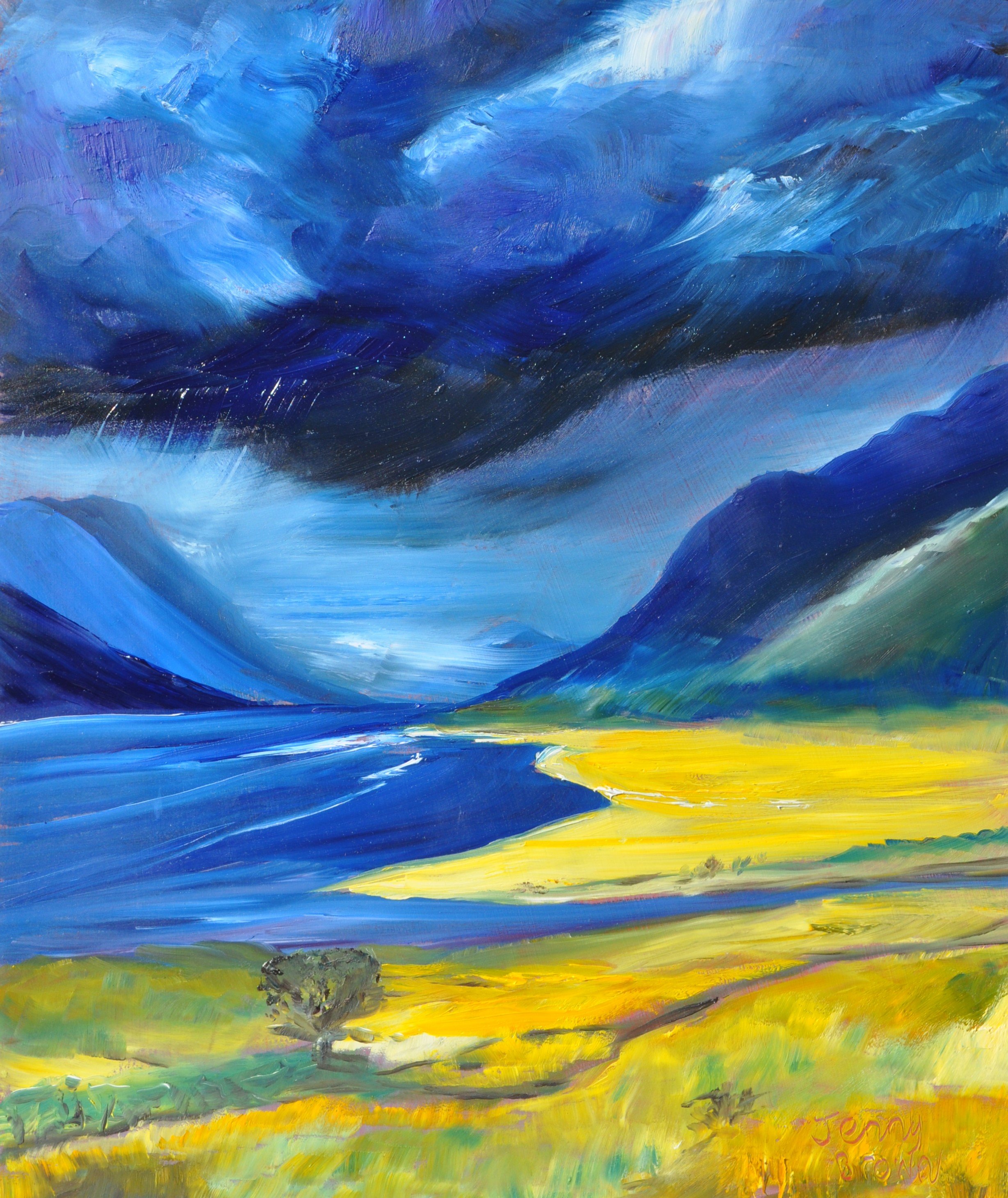 Sunburst over Loch Etive 30x40cm  £265