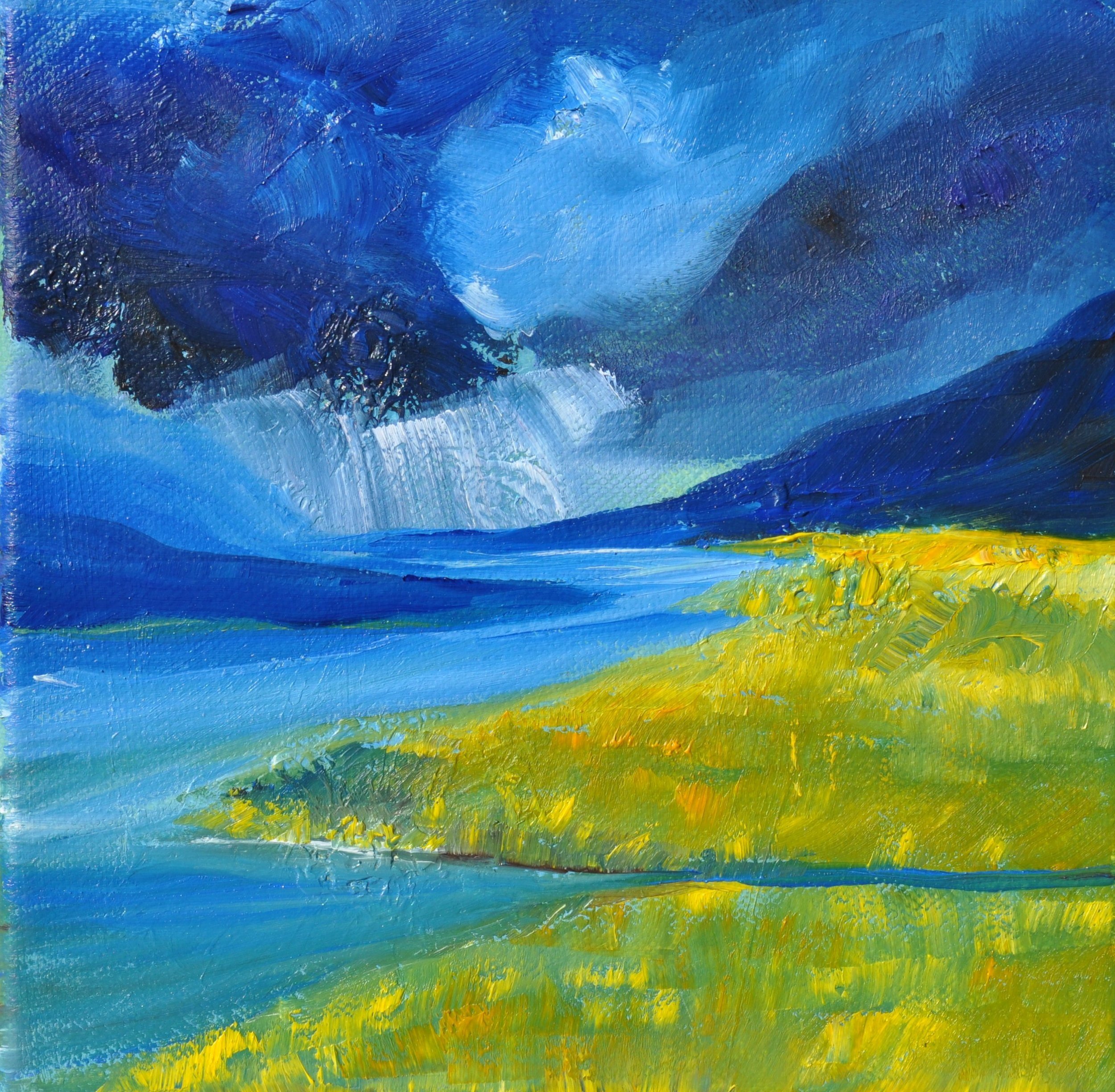 Cloudburst over Hebrides 20x20 £120