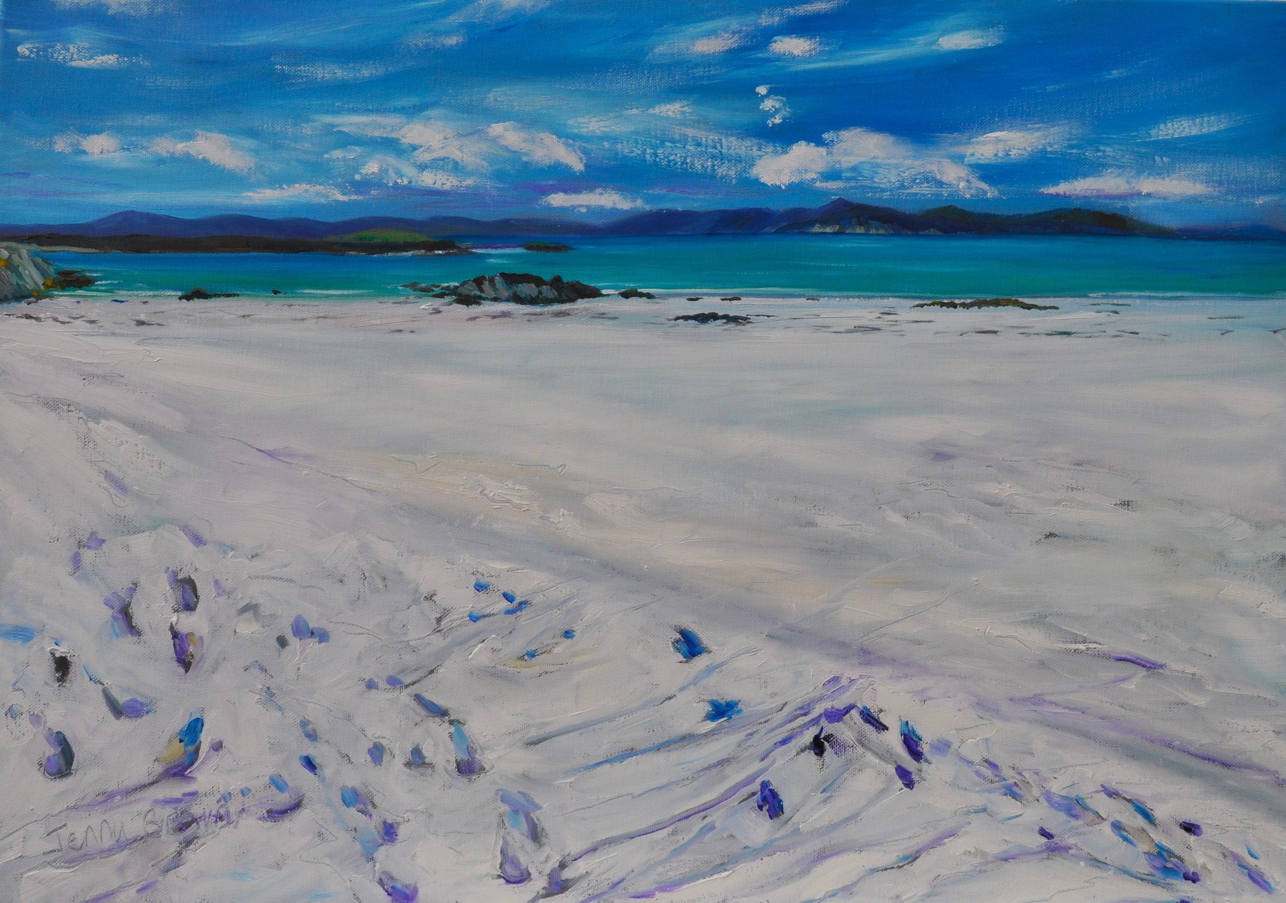 Footprints in the Sand, Iona 50 x70cm £470