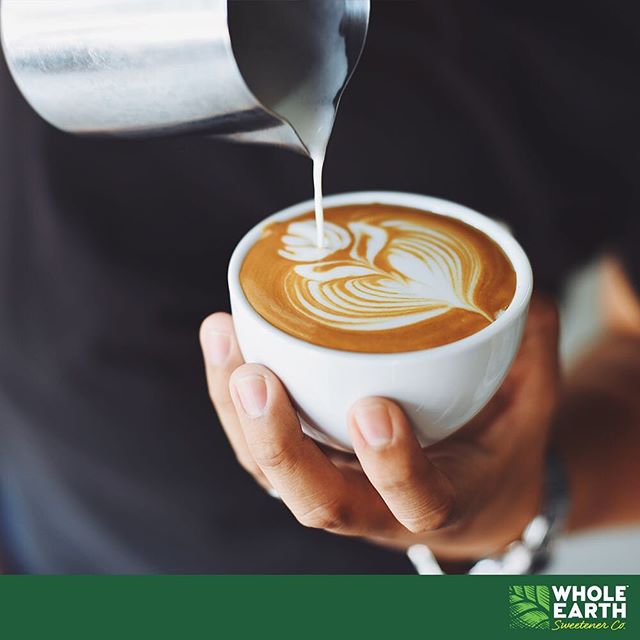 It&rsquo;s that time of day! Sweeten your afternoon coffee guilt free and naturally with Whole Earth #wholeearth #wholeearthsweetener #sugarfree #stevia #latteart #coffee