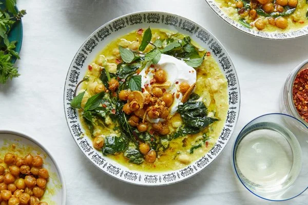 Spiced Chickpea Stew with Coconut and Turmeric