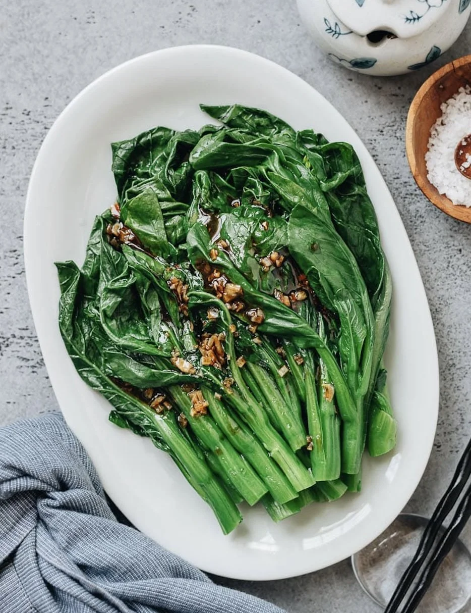 Choy Sum with Garlic Sauce